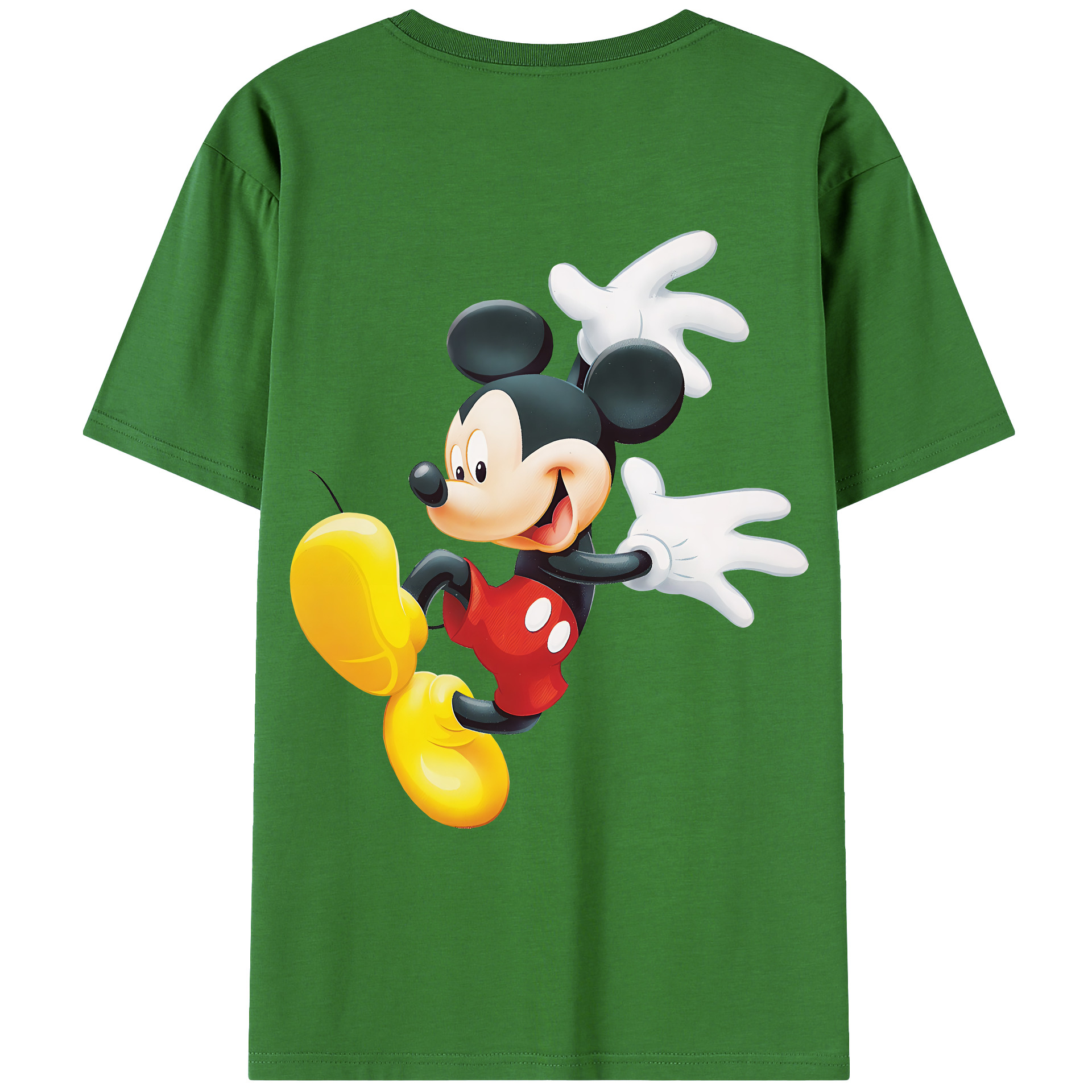 （画像用） ミッキーマウス Mickey Mouse レディース半袖Tシャツ(バックプリント)